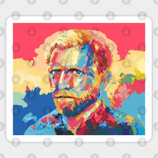 Van Gogh Sticker by mailsoncello